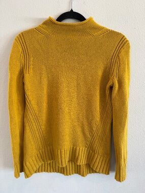J.Crew Always Mustard Yellow Knit Sweater XS